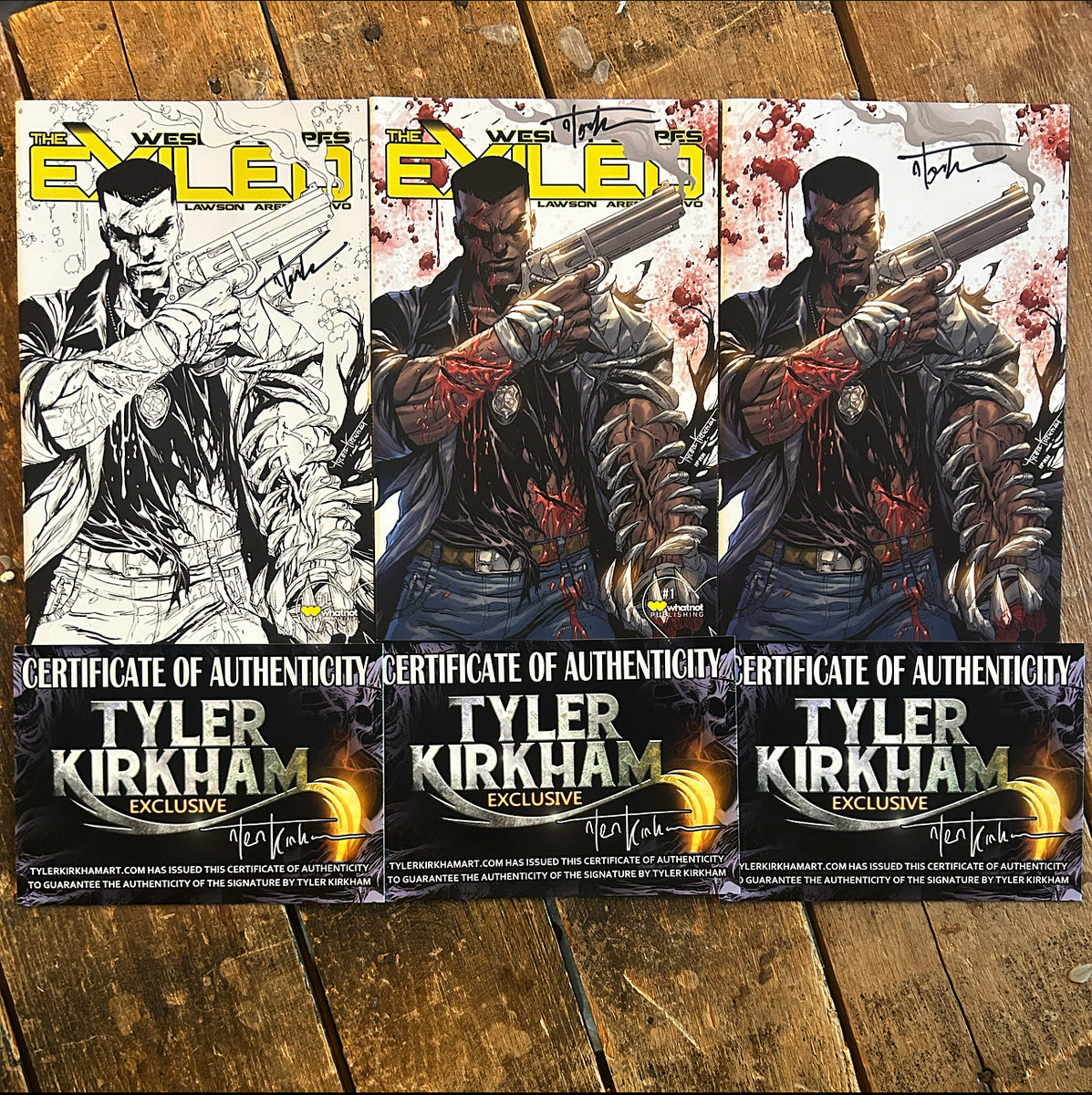 The Exiled sale Wesley Snipes 1 Kirkham Battle Damaged Sketch Variant