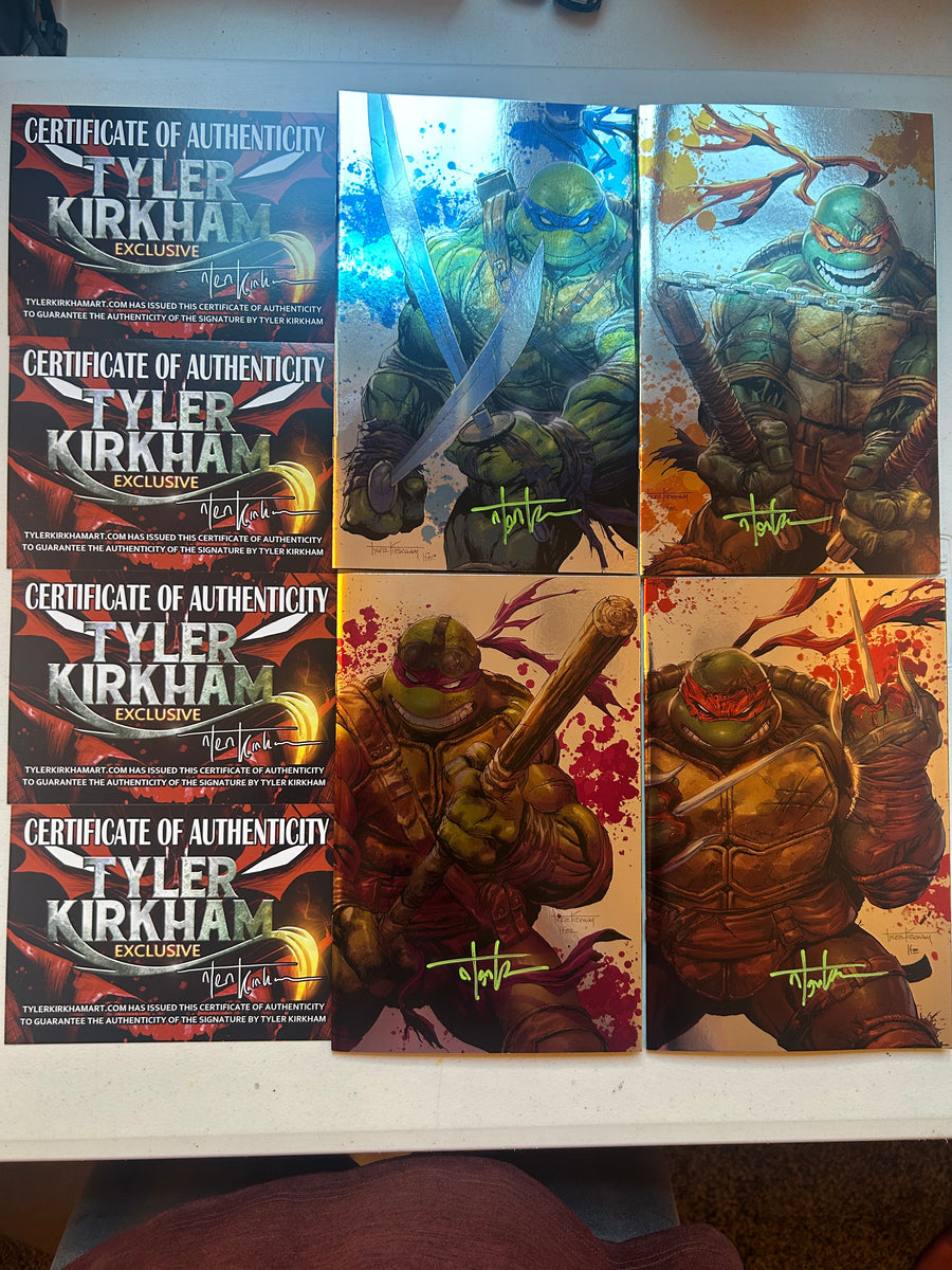 Tmnt - Tyler Kirkham signed deals Bundle deal