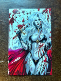 Lady Death battle damage NYCC exclusive