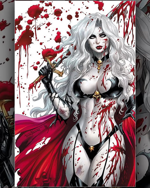 Lady Death battle damage NYCC exclusive – Tyler Kirkham Store