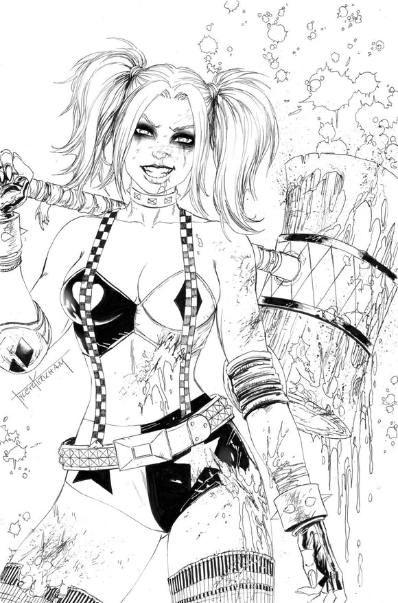 DC comics Sirens #1 battle damage Harley Quinn
