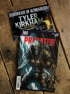 Predator 5 cover signed with coa.