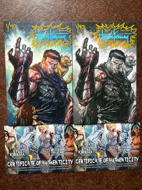 Tyler kirkham store for comic books, prints and other products