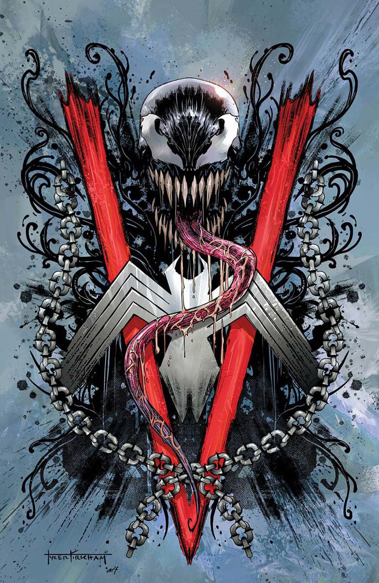 Venom #1 Tyler Kirkham Signed popular and Sketch Variant w/COA