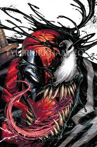 Deadpool, Venom. Back in Black lithograph print