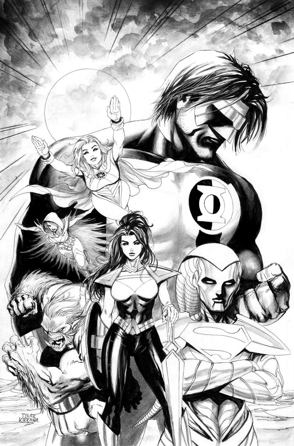 Titans #34 Original cover art